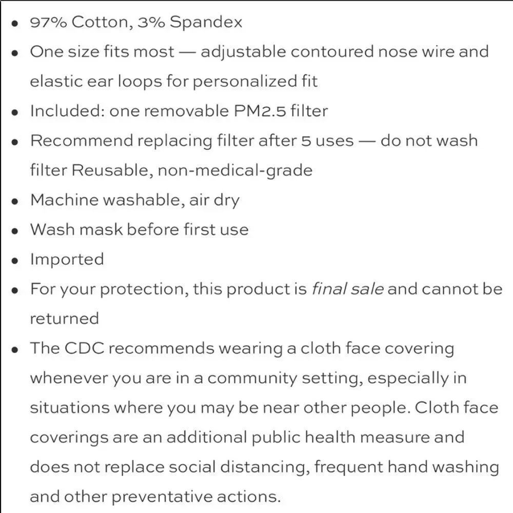 Bundle New Draper James Face Mask & Ipsy bag
